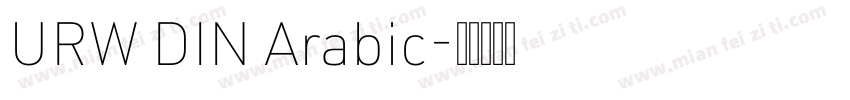 URW DIN Arabic字体转换